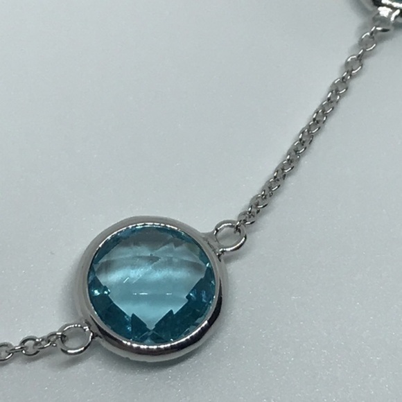 925 silver topaz stone‎ necklace - Picture 8 of 12